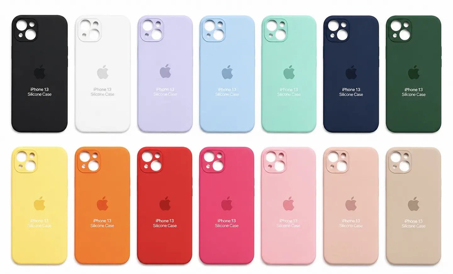 CARCASAS CON MANZANA PARA TODOS LOS MODELOS IPHONE Y COLORES 1