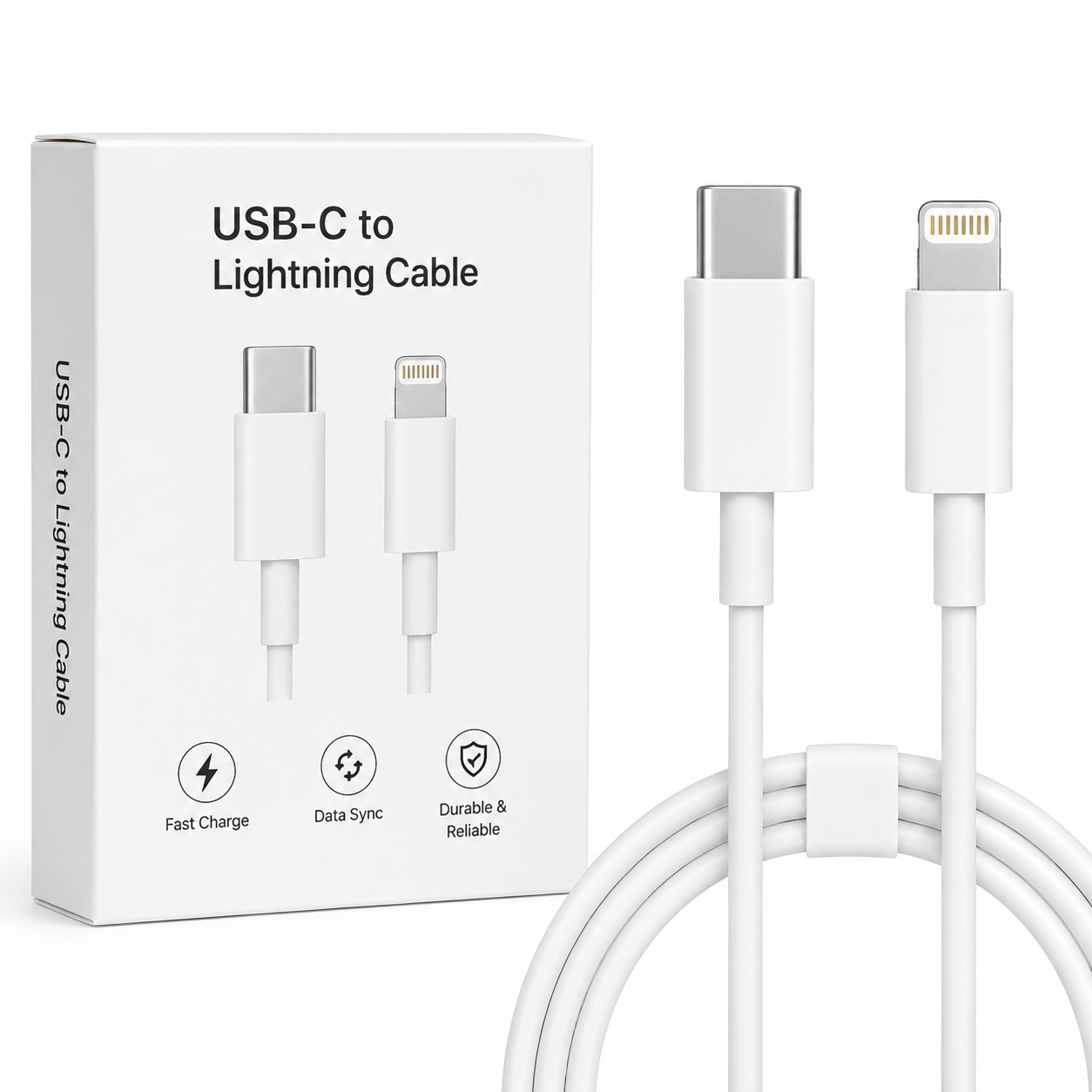 Cable Usb C a Lightning 1m Compatible Iphone o Ipad Carga Rapida