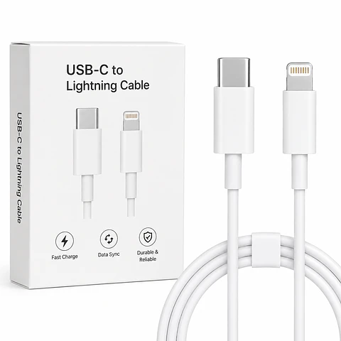 CABLE IPHONE A C  1 METRO CARGA RAPIDA EN CAJA 