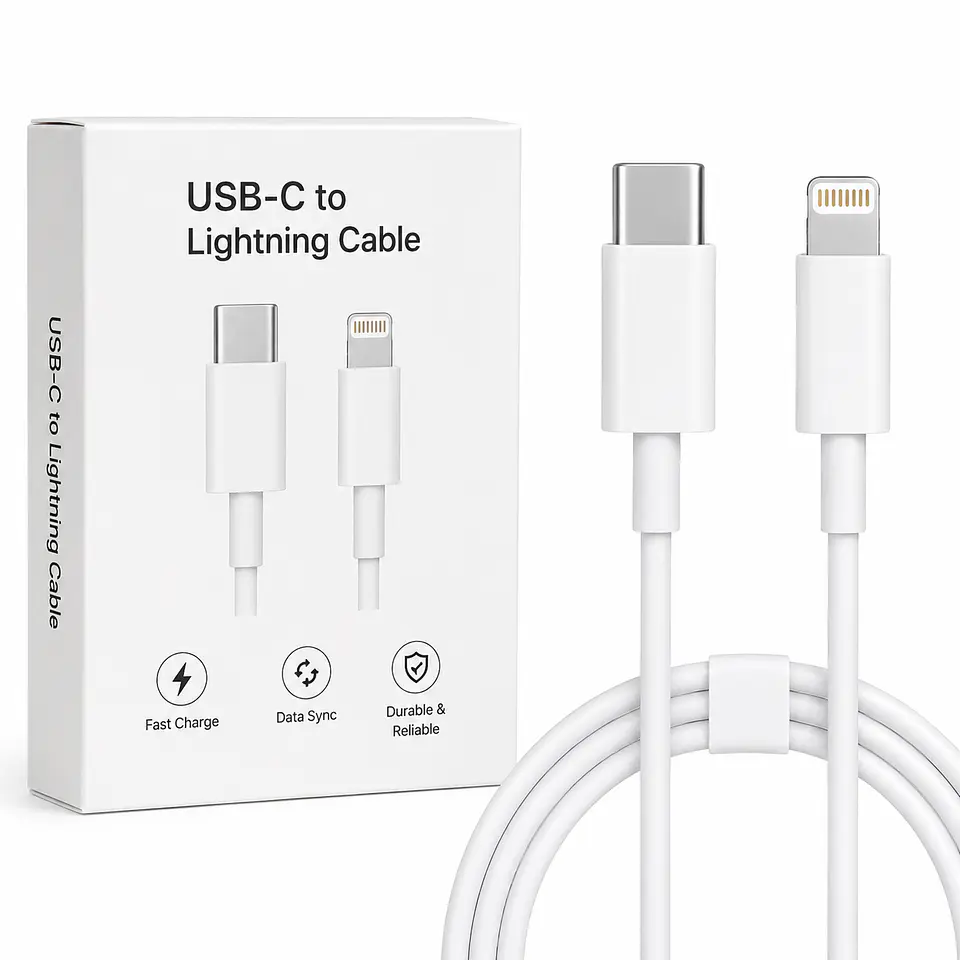 CABLE IPHONE A C  1 METRO CARGA RAPIDA EN CAJA  1