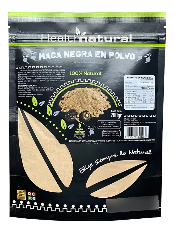 MACA NEGRA GELATINIZADA NATURAL 