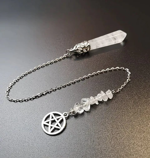 Pêndulo de quartzo com Pentagrama