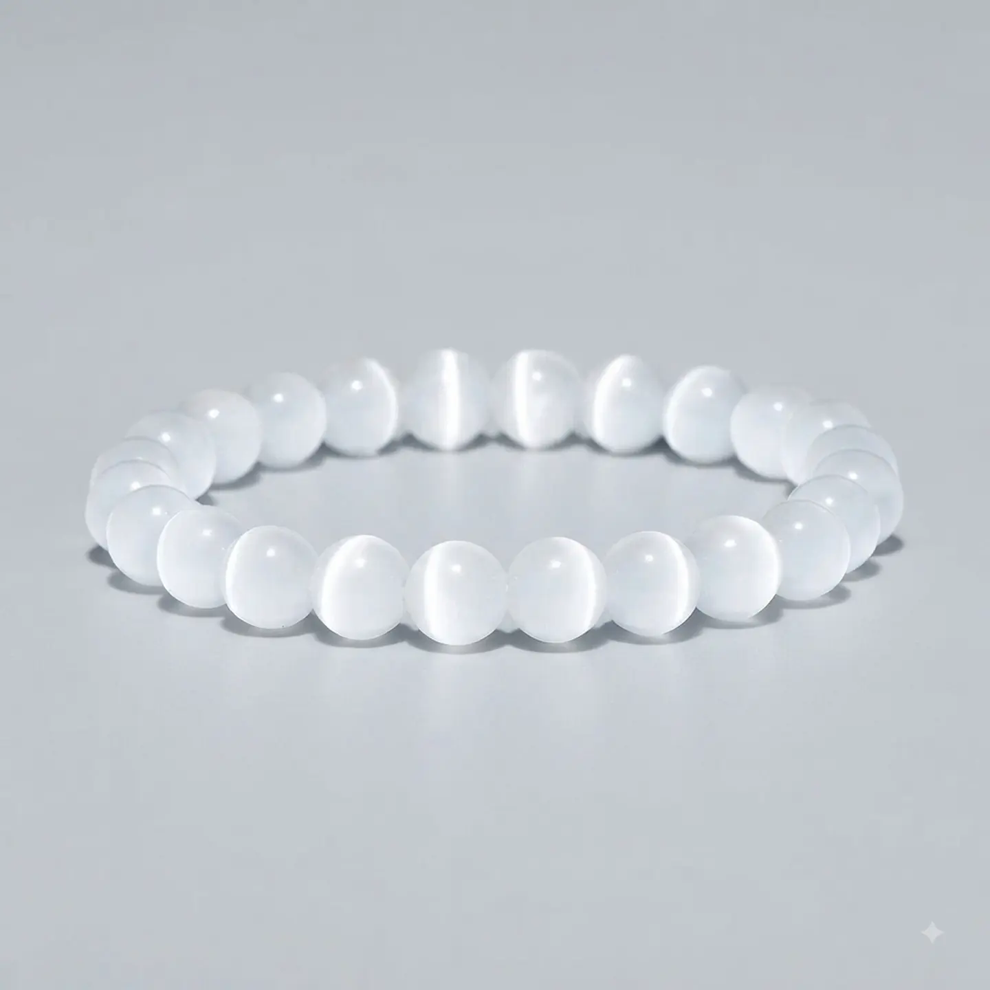 Pulseira de Selenita 8mm: Luz, Proteção e Paz Interior 1