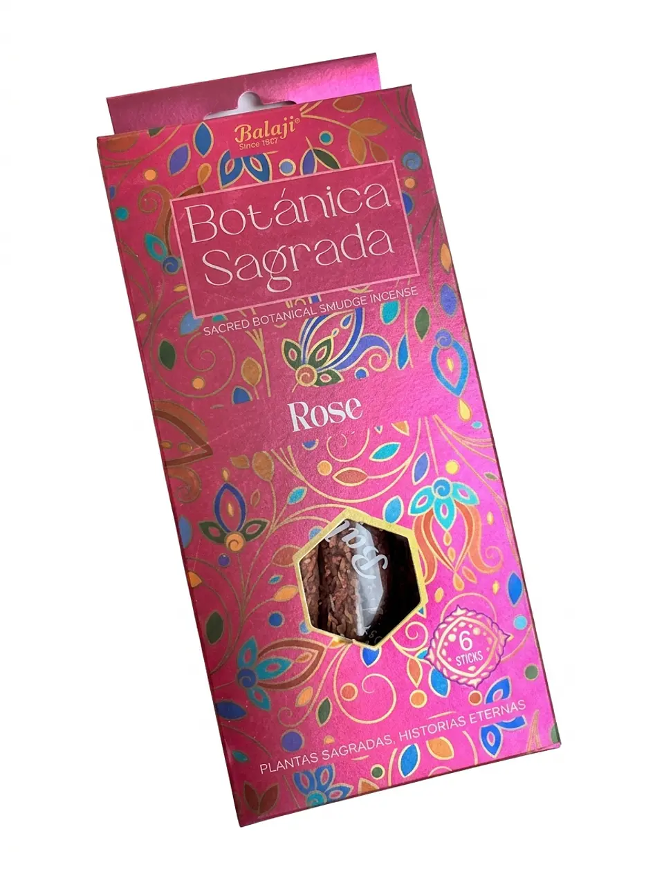 Incenso Balaji Botânica Sagrada - Rosa 1