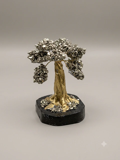 Árvore da Fortuna de Pirite - 6.5 cm