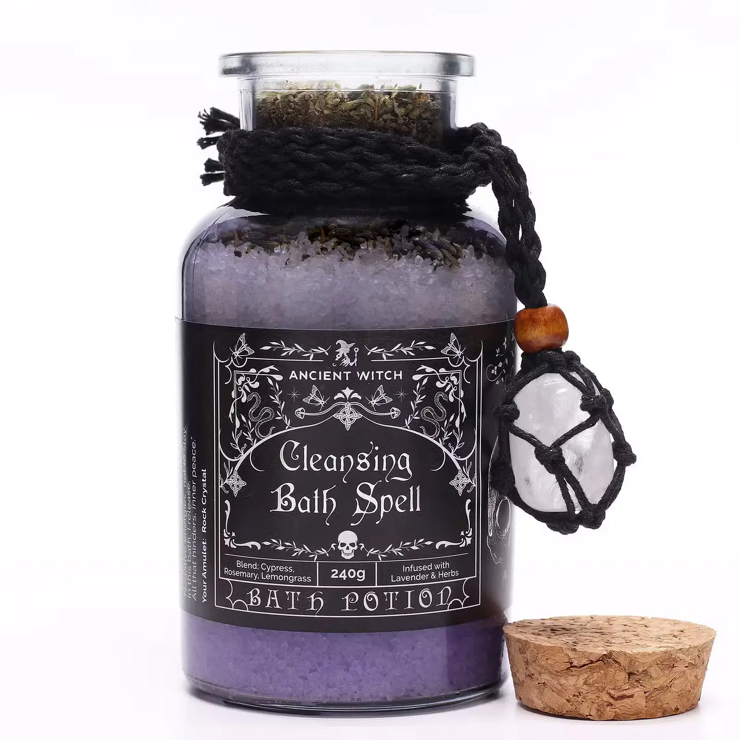 Poção de Banho Mágica Ancient Witch e Amuleto de Quartzo - Purificação 2