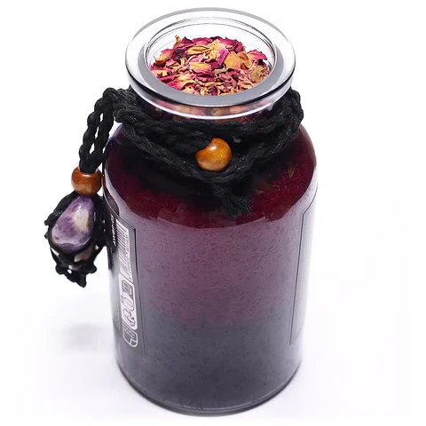 Poção de Banho Mágicas Ancient Witch e Amuleto de Cristal de Ametista - Sedução