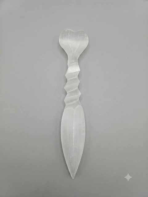 Punhal de Selenite 220mm - Coração