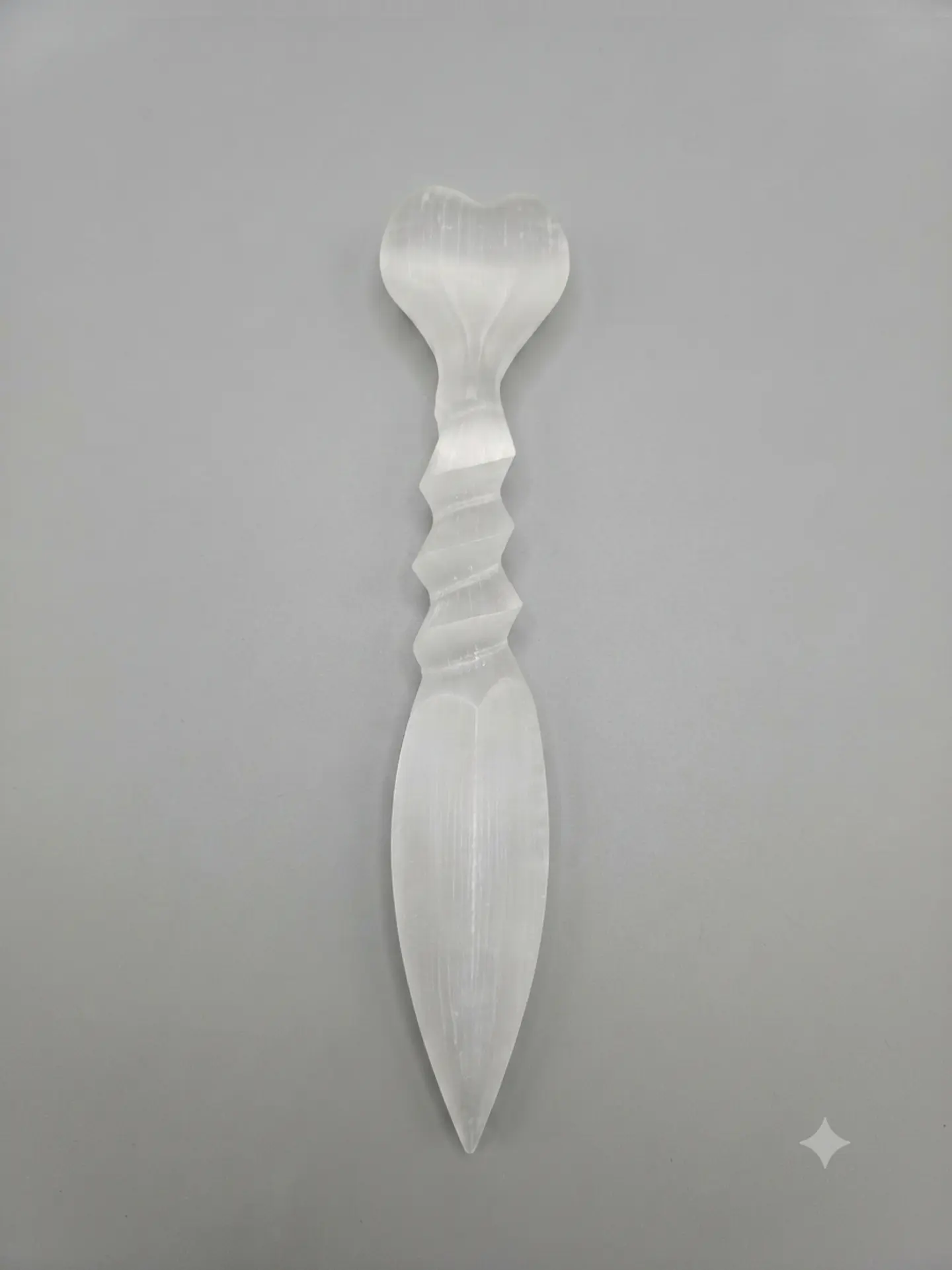 Punhal de Selenite 220mm - Coração 2