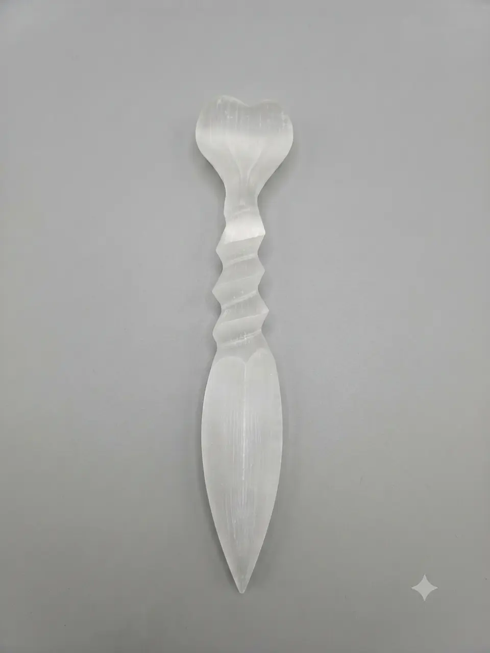 Punhal de Selenite 220mm - Coração 2