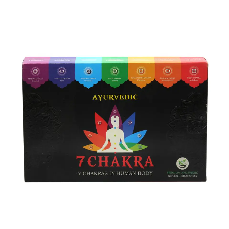 Incensos naturais ayurvédicos dos 7 chakras 3