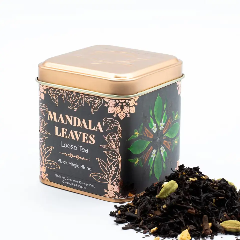 Chá Artesanal Orgânico Black Magic Blend 1