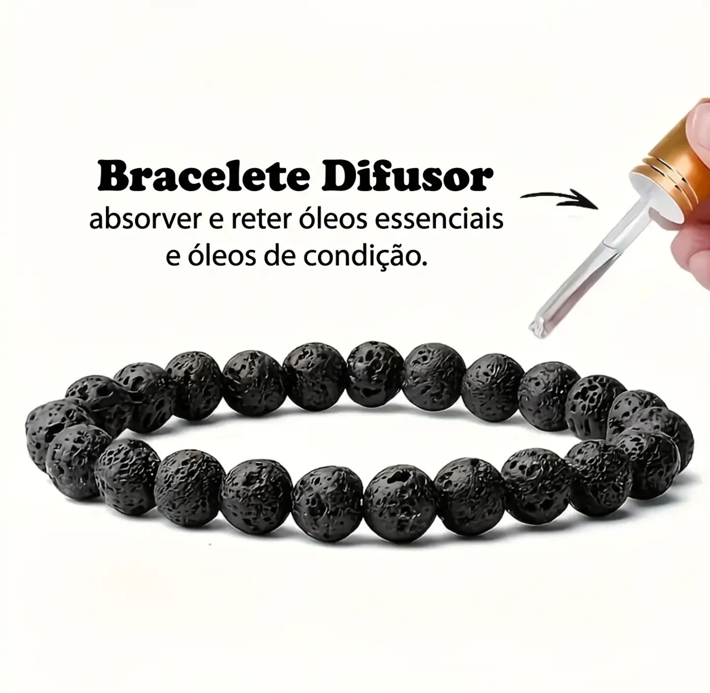 Pulseira de Lava Vulcânica 1