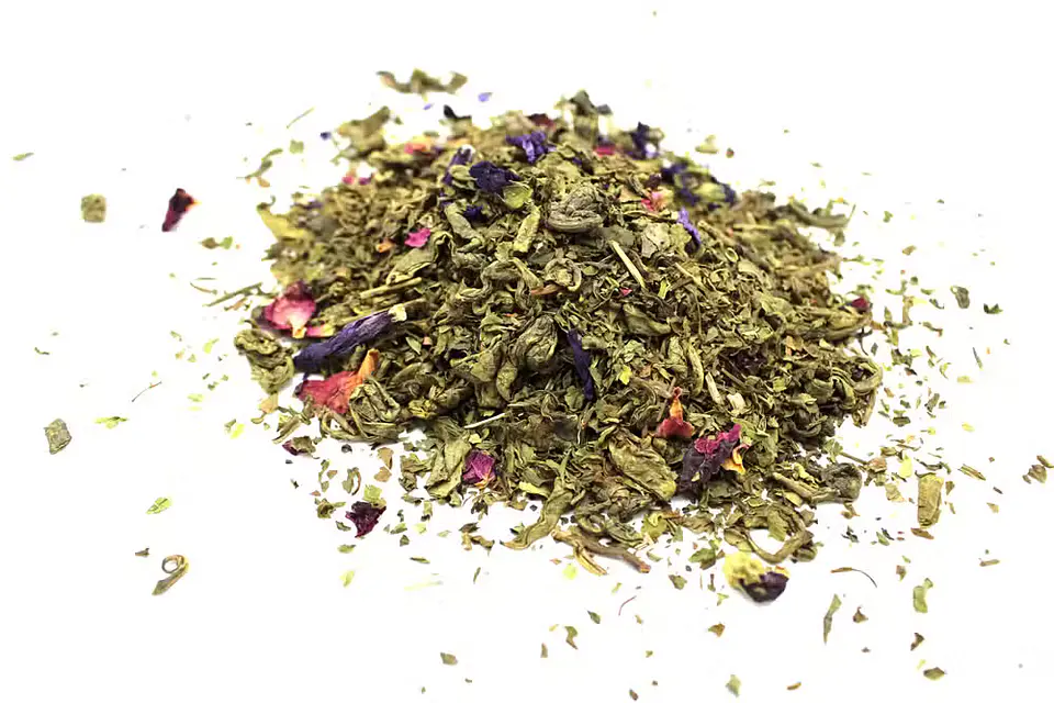 Chá Artesanal Orgânico Serenity Souk Blend - Pétalas de Chá Verde de Marrakech - 50grs 2