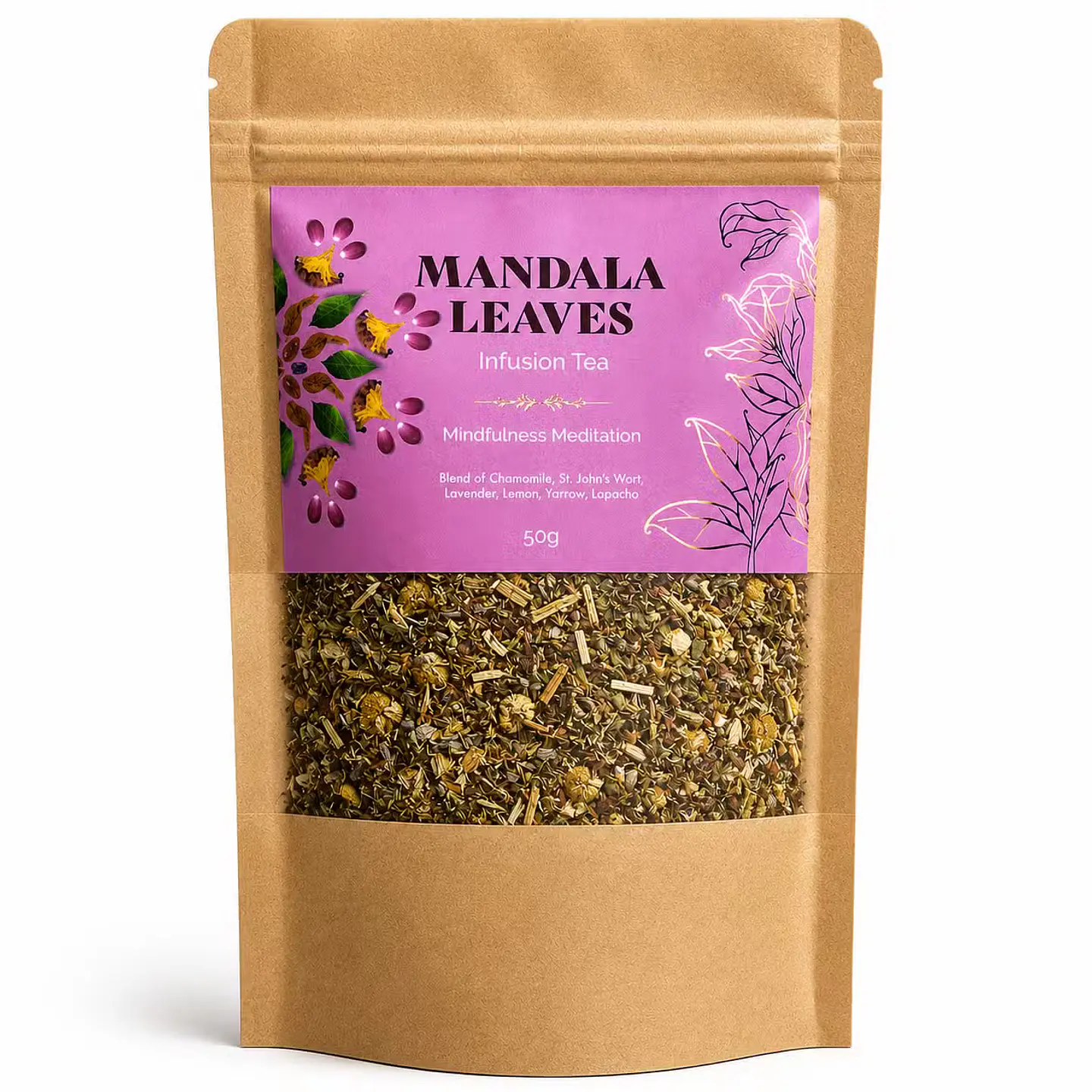 Chá Artesanal Orgânico Mindfulness Meditation - 50grs 1