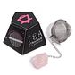 Coador de Chá com Pedra Natural - Quartzo Rosa - Miniatura 1