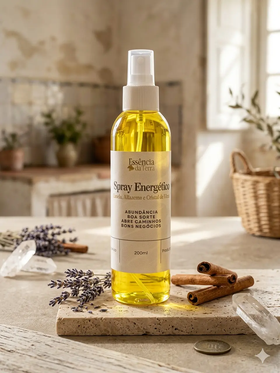 Spray Energético para Prosperidade 20cl - Contém Pedra de Pirita 2