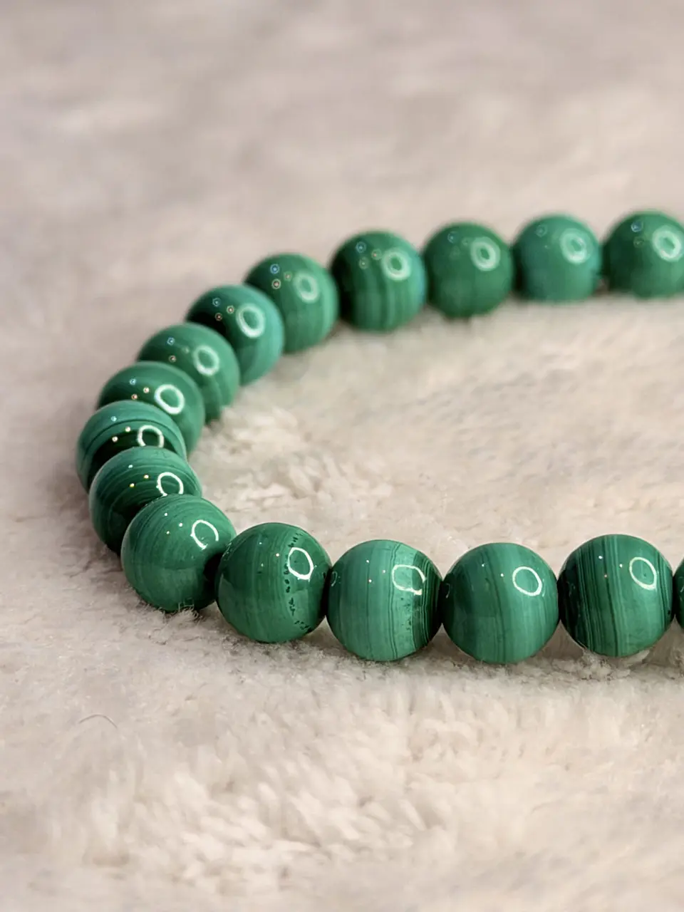 Pulseira de Malaquite do Congo 6mm 2
