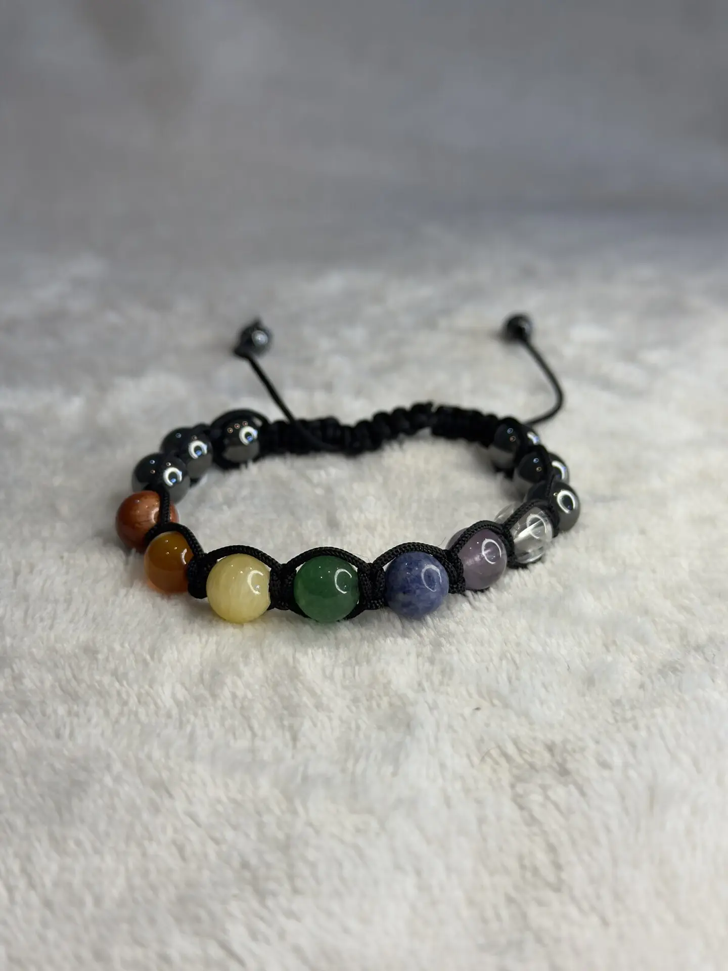 Pulseira 8 Chakras em Macramé 8 mm – Limpeza Energética 1