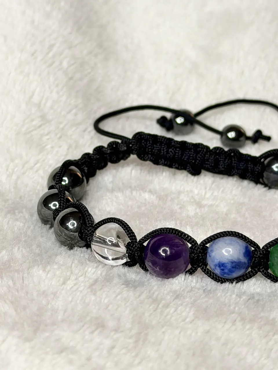 Pulseira 8 Chakras em Macramé 8 mm – Limpeza Energética 2