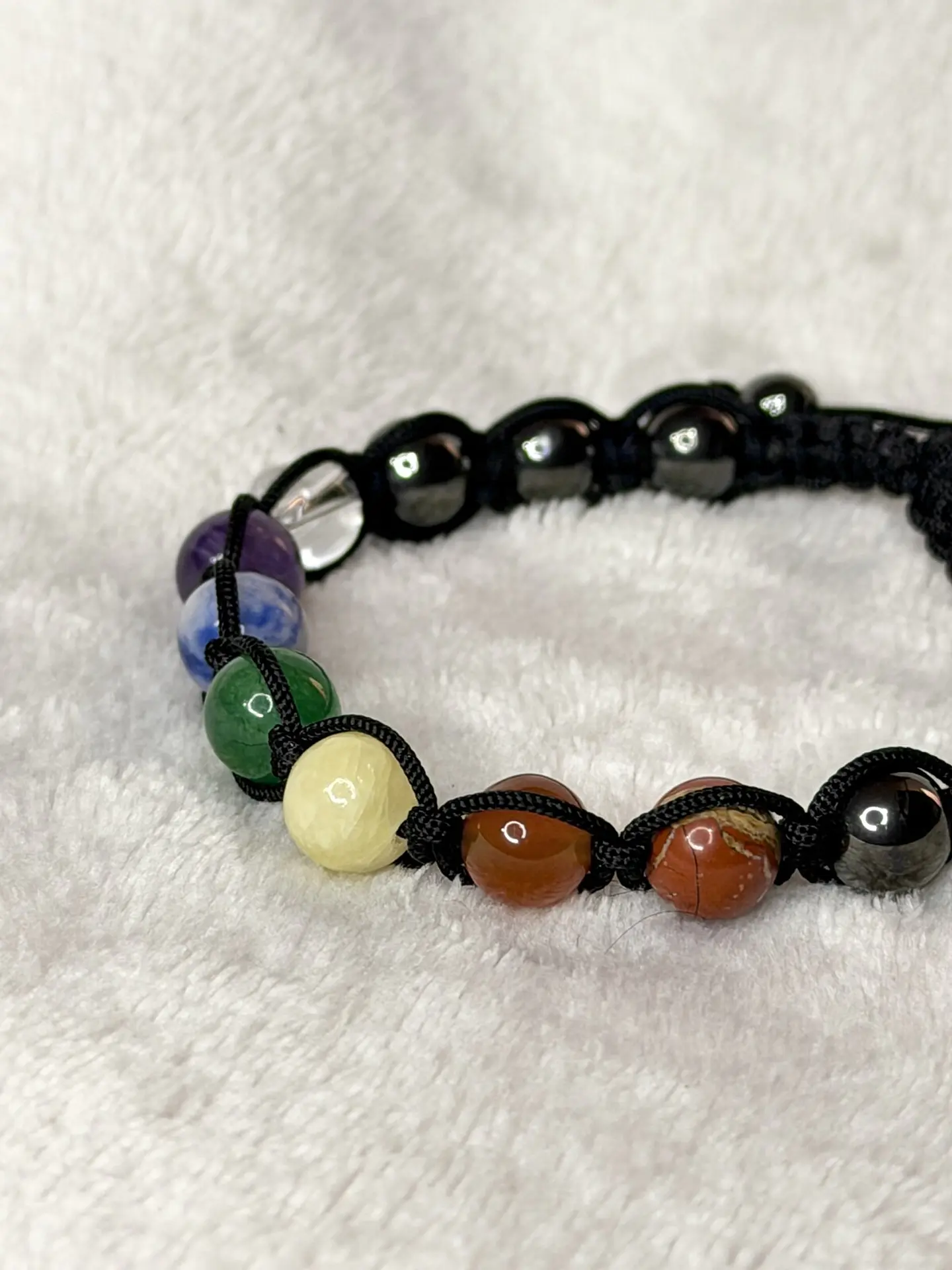 Pulseira 8 Chakras em Macramé 8 mm – Limpeza Energética 4