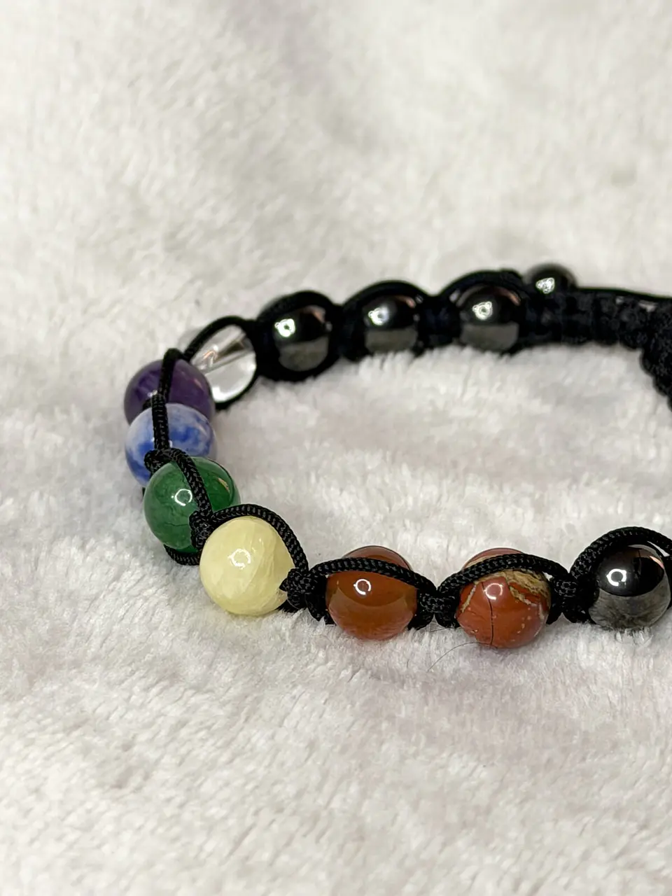 Pulseira 8 Chakras em Macramé 8 mm – Limpeza Energética 4
