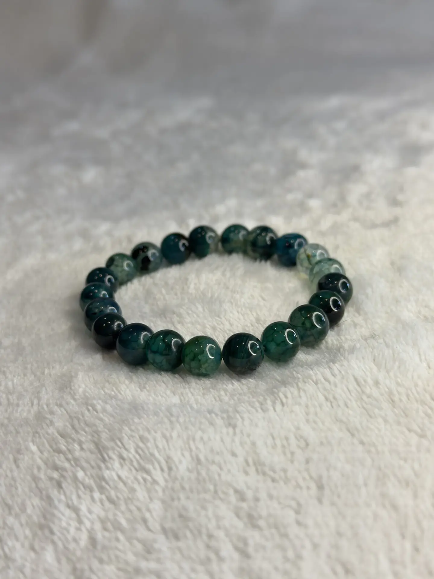 Pulseira de Ágata Verde 8 mm – Prosperidade e Abre Caminhos 1