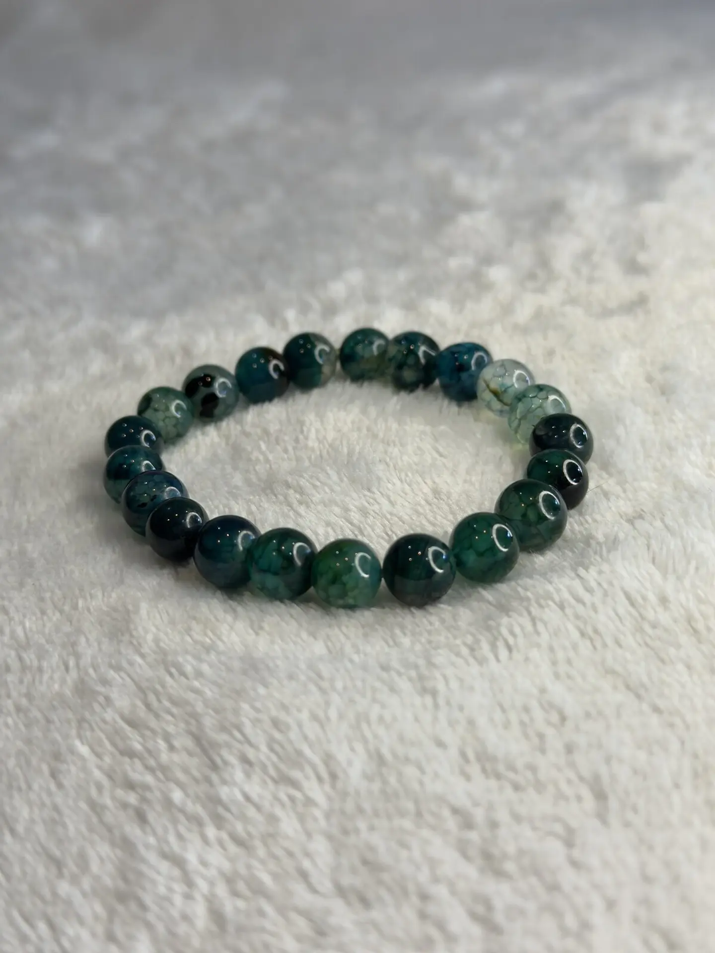 Pulseira de Ágata Verde 8 mm – Prosperidade e Abre Caminhos 2