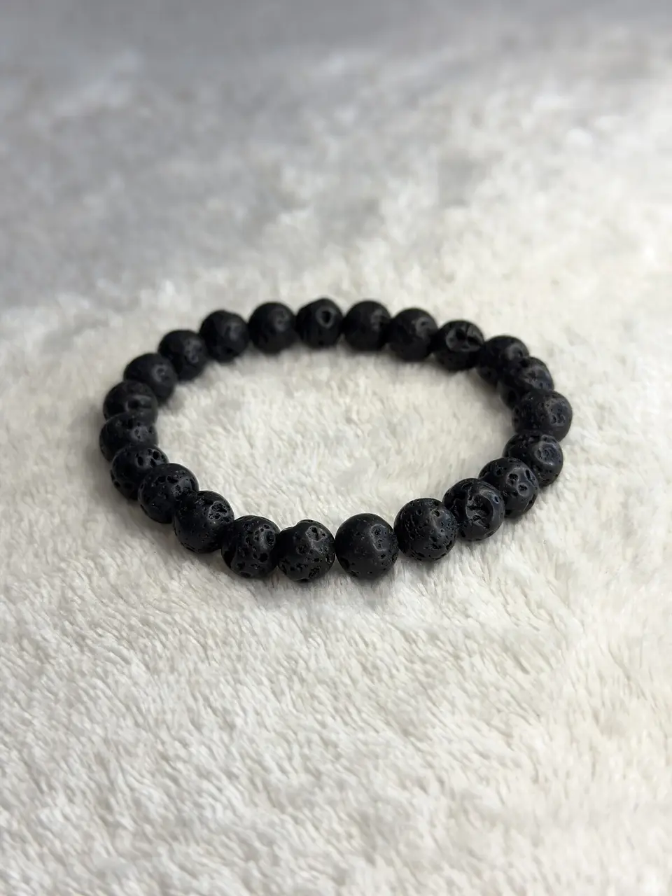 Pulseira de Pedra de Lava 8 mm – Proteção 1