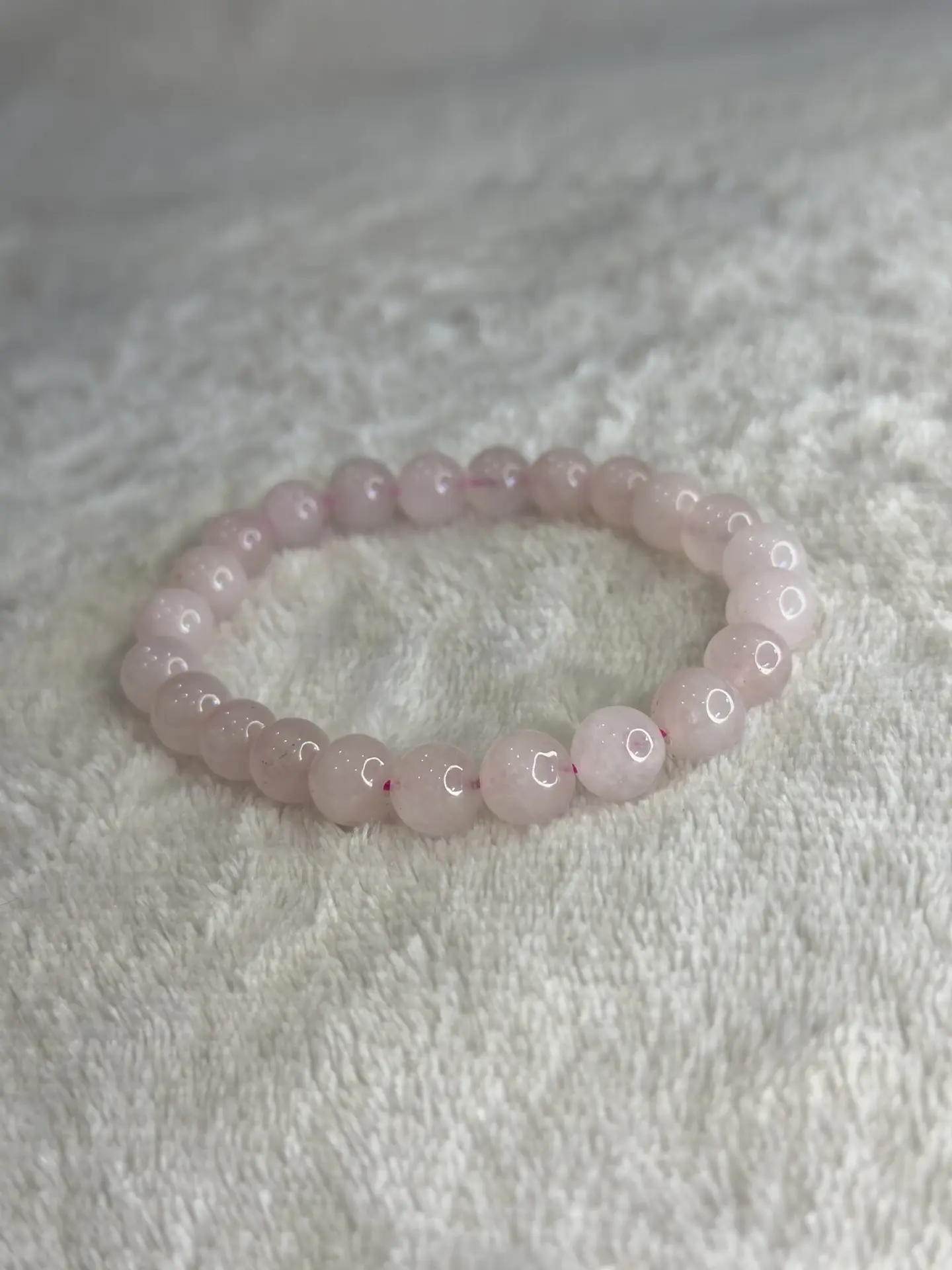 Pulseira de Quartzo Rosa 8 mm – Amor e Harmonia 1