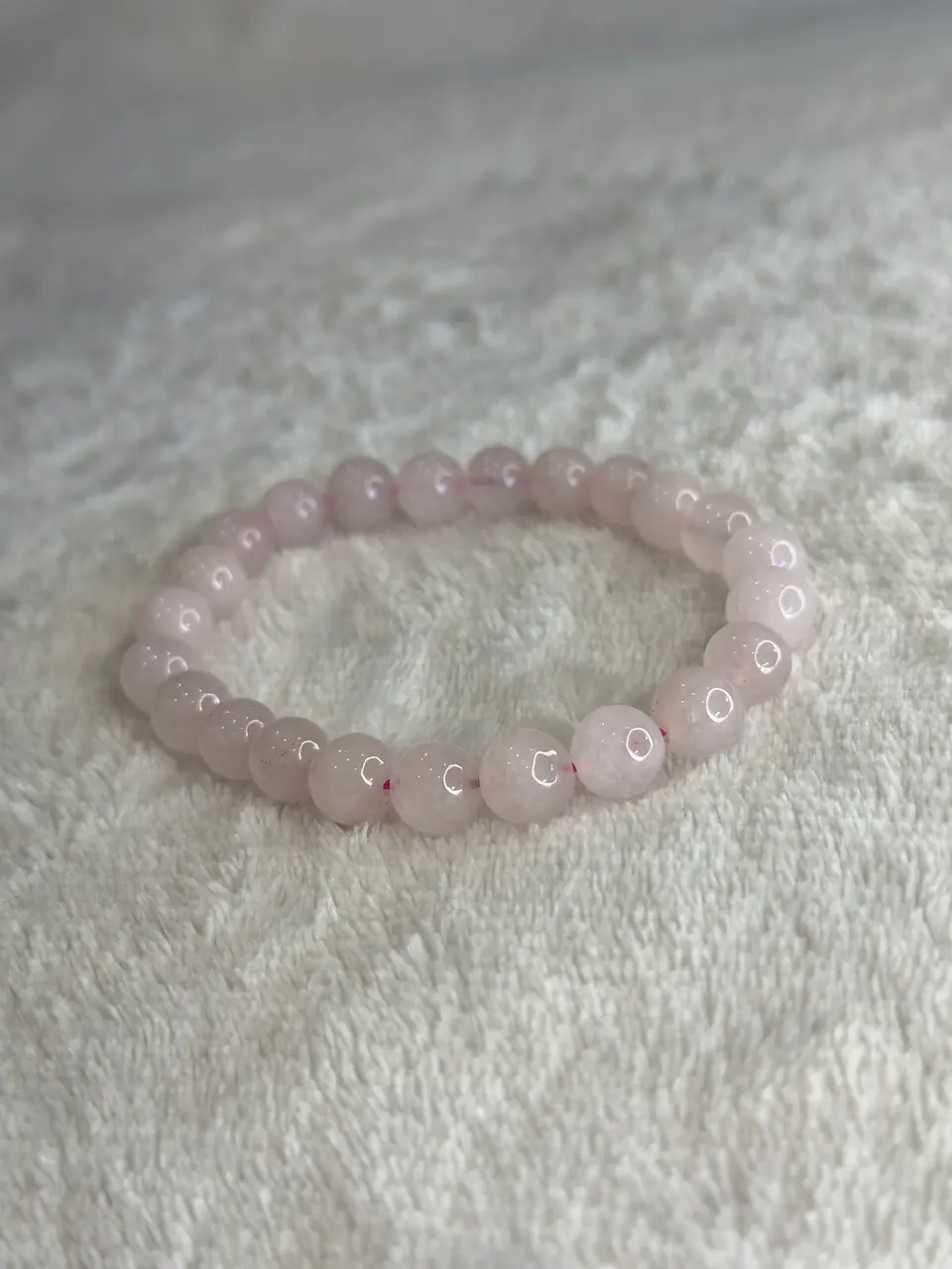 Pulseira de Quartzo Rosa 8 mm – Amor e Harmonia 1