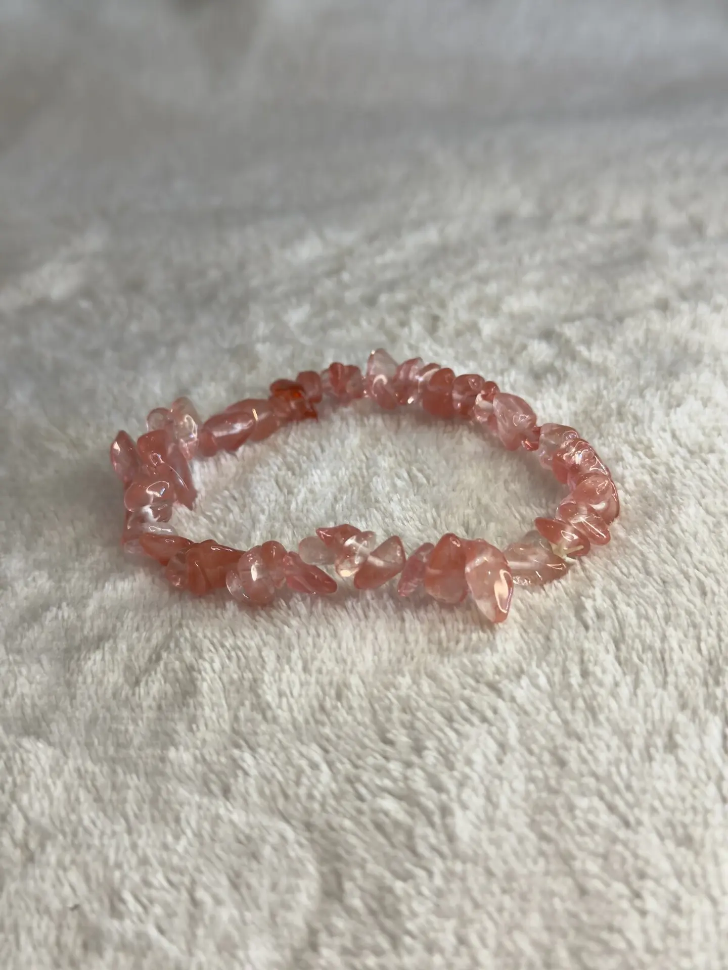 Pulseira de Quartzo Cherry em Lascas – Amor e Harmonia 3