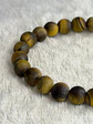 Pulseira de Olho de Tigre 8 mm Mate – Proteção e Prosperidade - Thumbnail 2