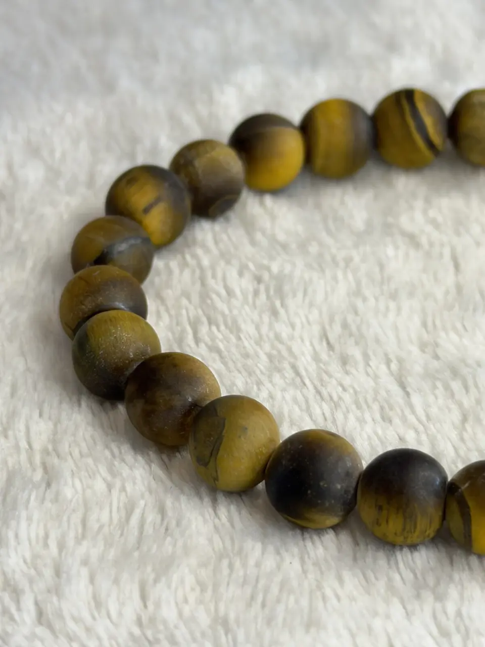 Pulseira de Olho de Tigre 8 mm Mate – Proteção e Prosperidade 2