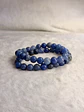 Pulseira de Quartzo Azul 8 mm – Meditação e Calma - Thumbnail 3