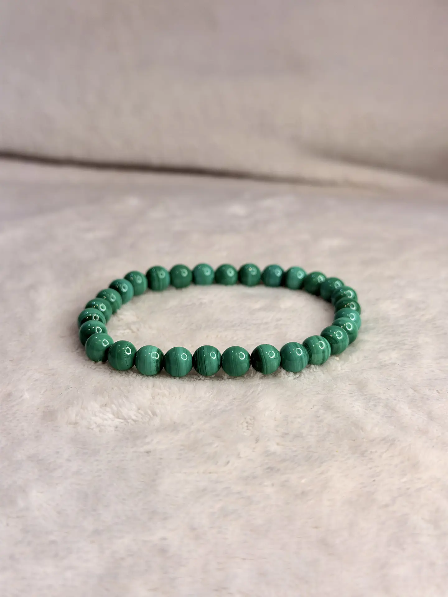 Pulseira de Malaquite 6 mm – Proteção 1