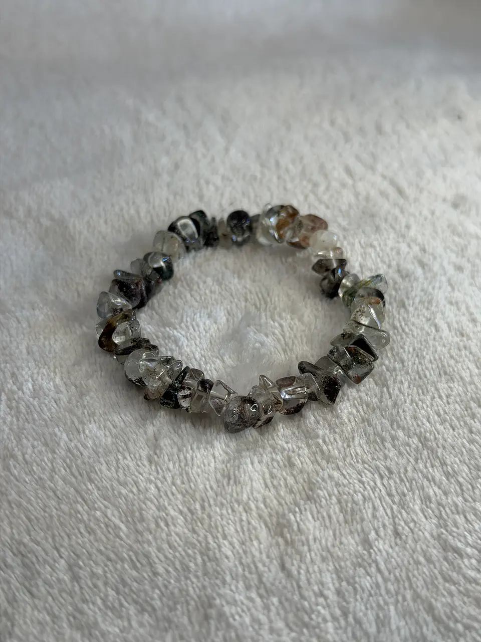 Pulseira de Quartzo Fumado em Lascas – Proteção 3