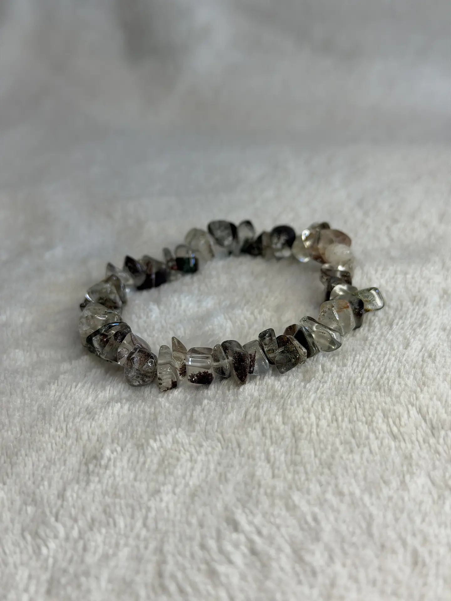 Pulseira de Quartzo Fumado em Lascas – Proteção 1