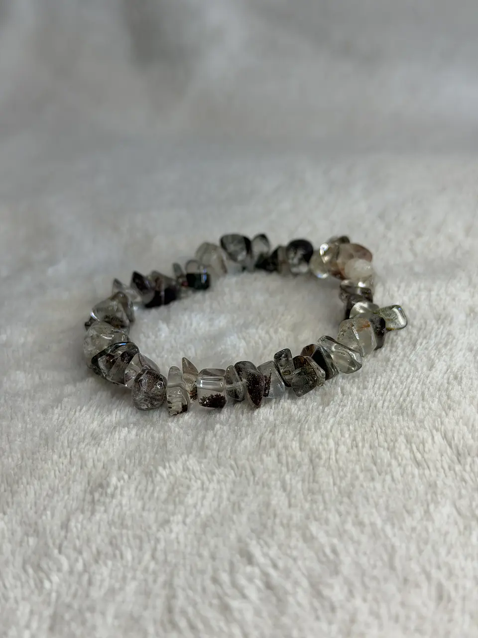 Pulseira de Quartzo Fumado em Lascas – Proteção 1