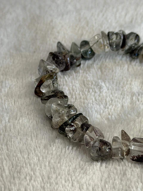 Pulseira de Quartzo Fumado em Lascas – Proteção