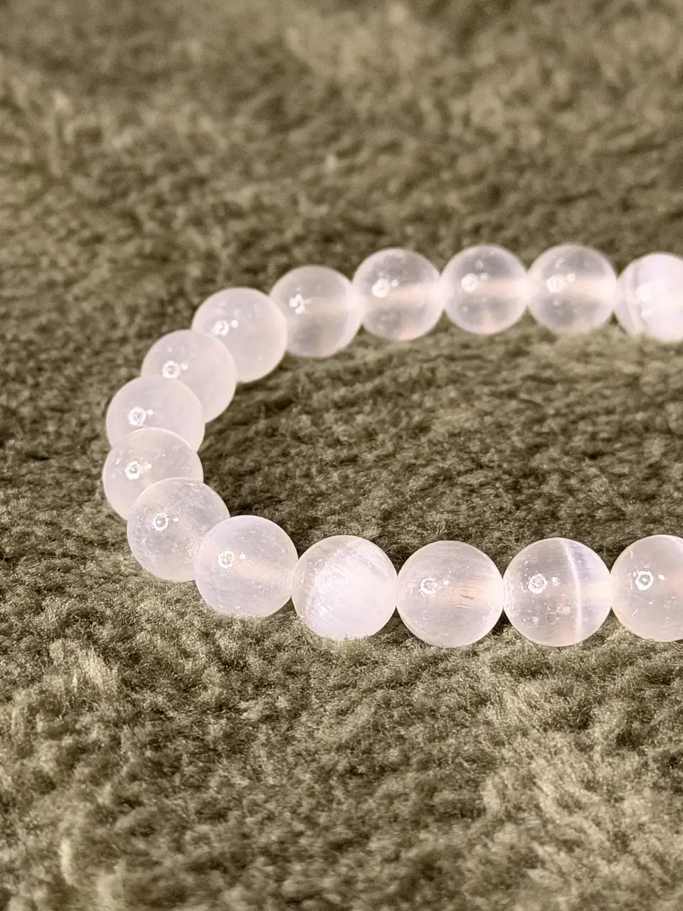 Pulseira de Selenite 8 mm – Limpeza Energética 2
