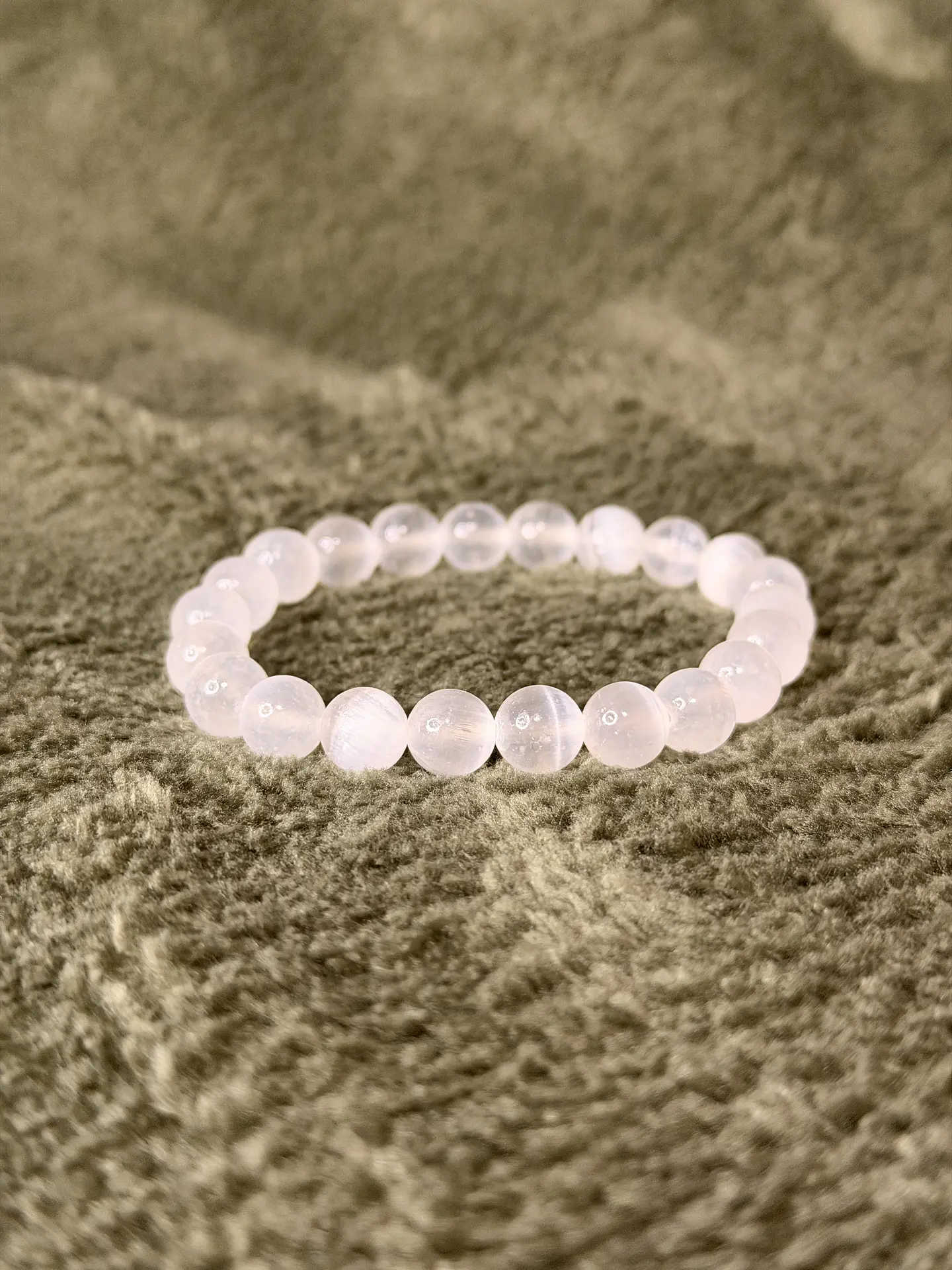 Pulseira de Selenite 8 mm – Limpeza Energética 3