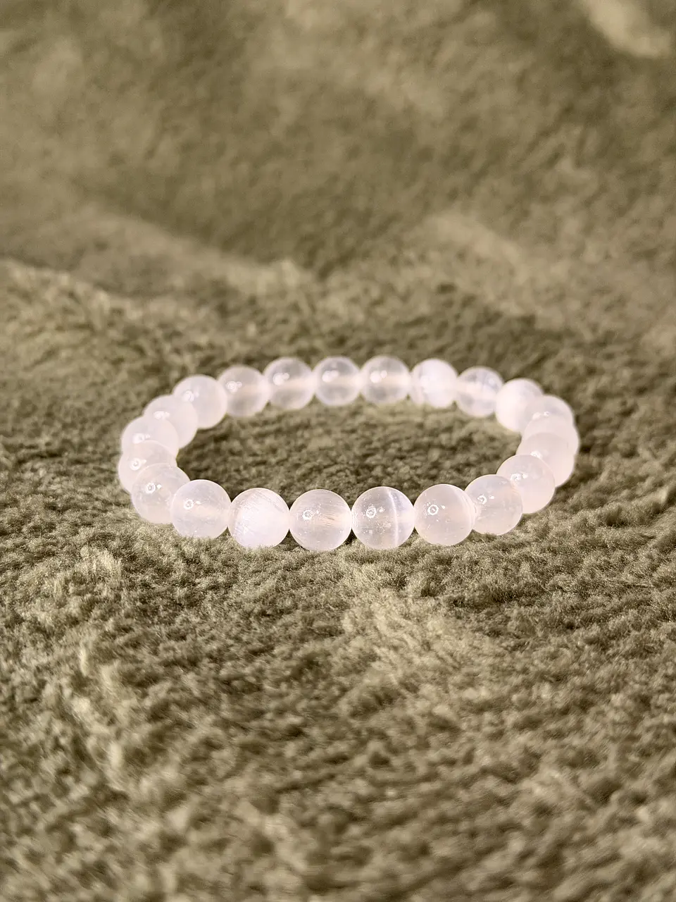 Pulseira de Selenite 8 mm – Limpeza Energética 3