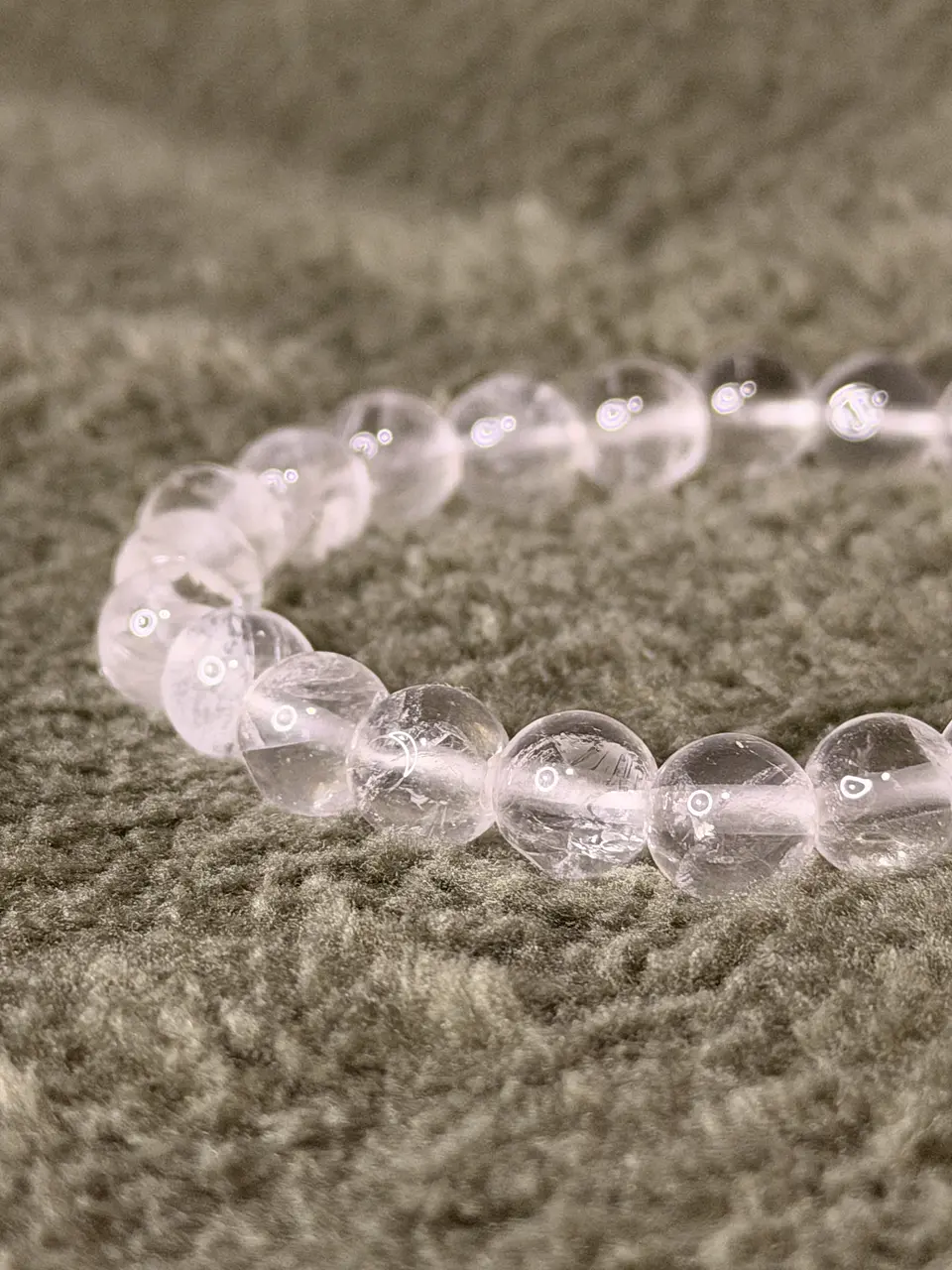 Pulseira de Cristal de Quartzo 8 mm – Limpeza Energética 2