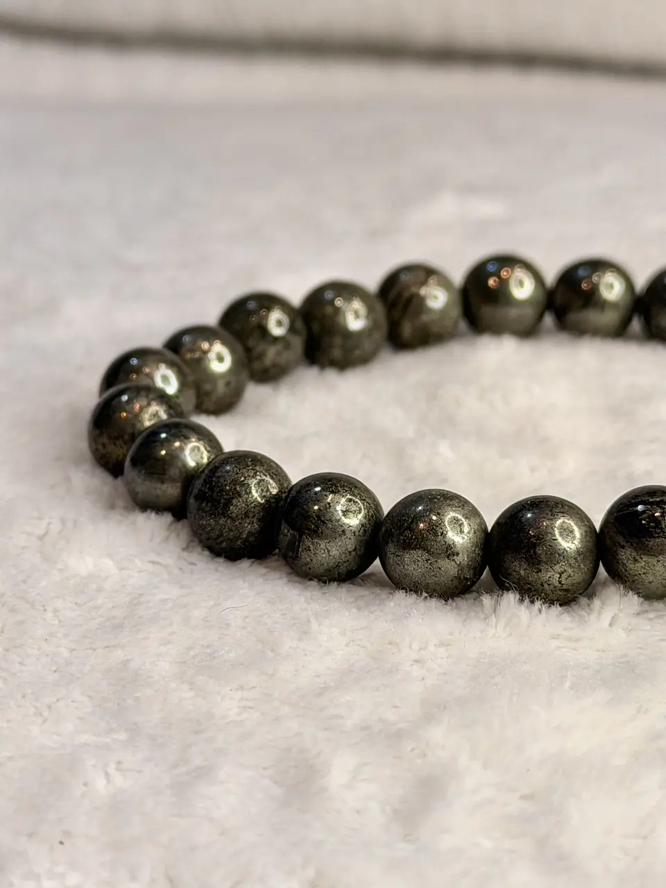 Pulseira de Pirite 8 mm – Prosperidade e Abre Caminhos 2