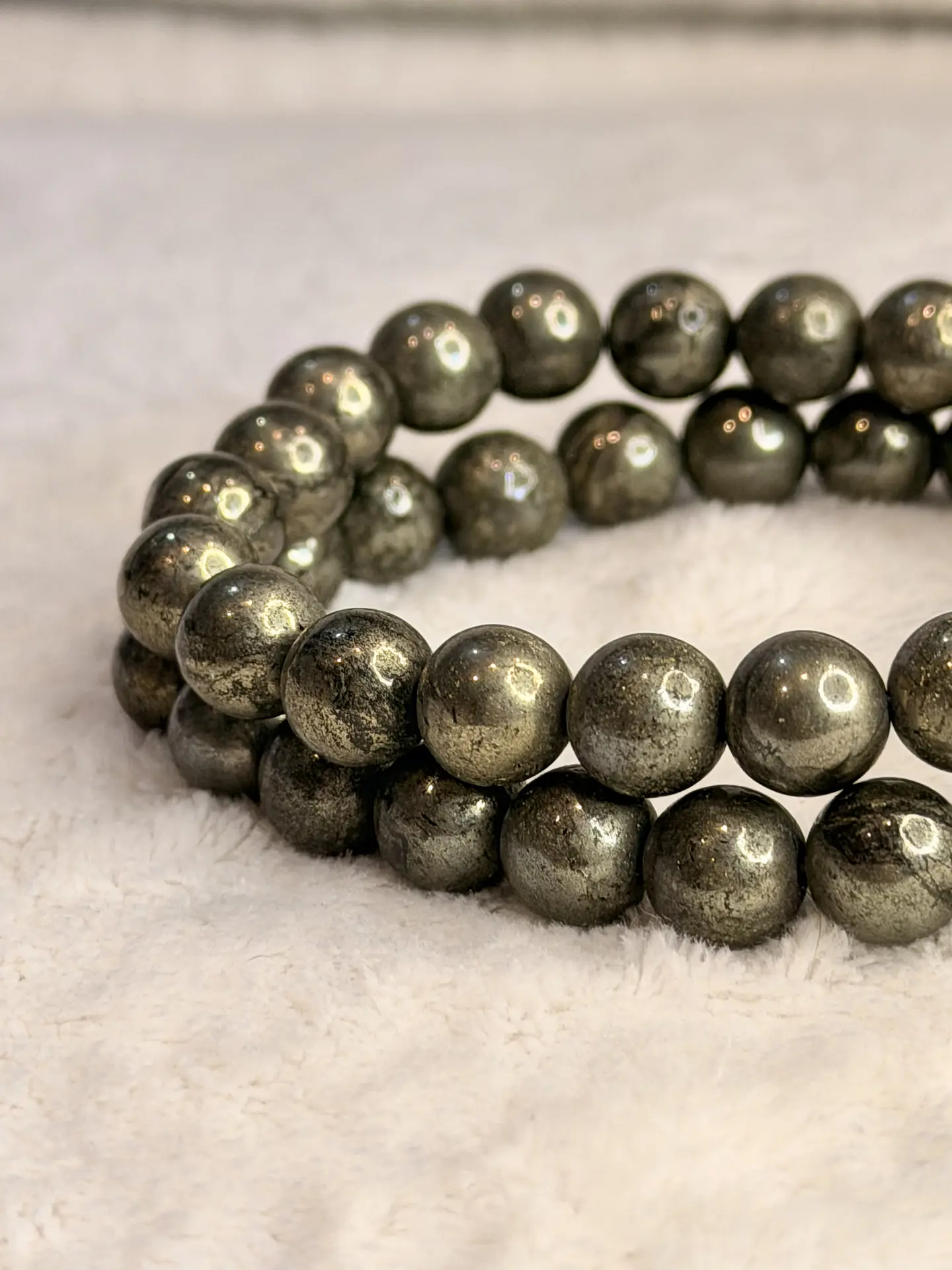 Pulseira de Pirite 8 mm – Prosperidade e Abre Caminhos 3