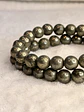 Pulseira de Pirite 8 mm – Prosperidade e Abre Caminhos - Thumbnail 3