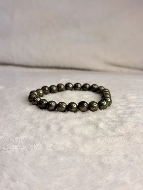 Pulseira de Pirite 8 mm – Prosperidade e Abre Caminhos
