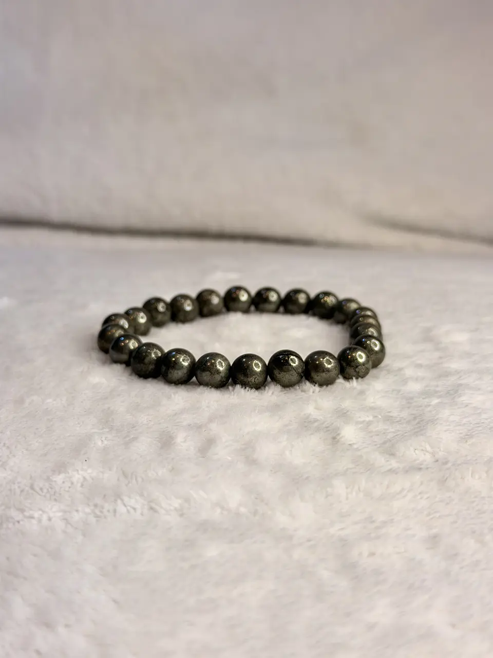 Pulseira de Pirite 8 mm – Prosperidade e Abre Caminhos 1