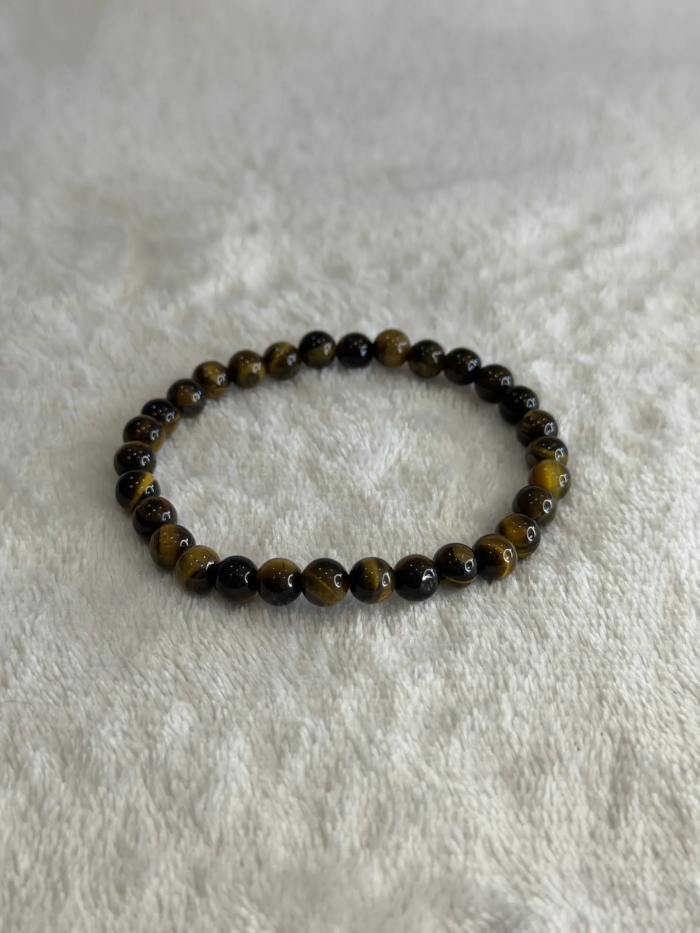 Pulseira de Olho de Tigre 4 mm – Proteção e Prosperidade 1